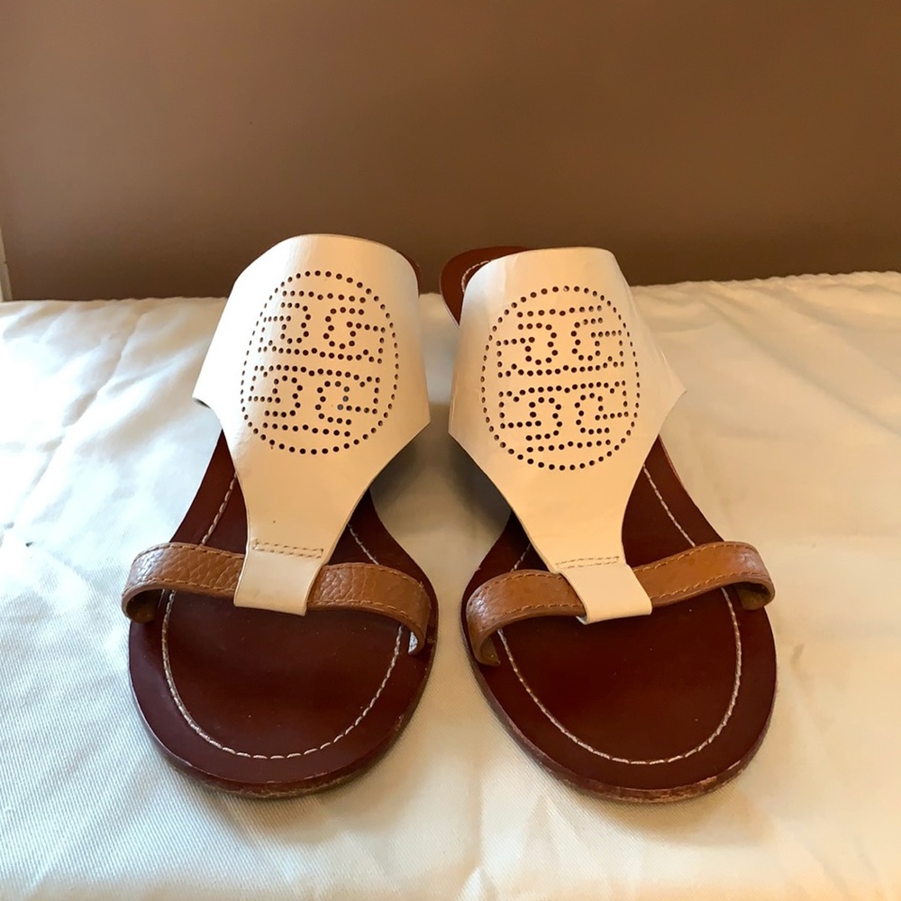 Tory Burch Wedge Flip Flop Sandals, sz 9
